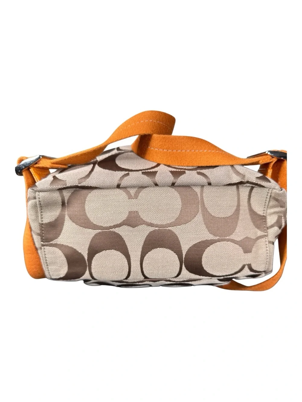 COACH Signature Stripe Canvas Backpack